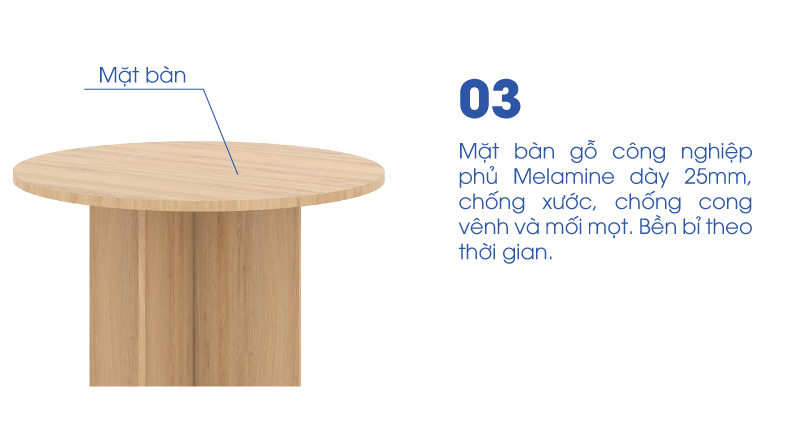 Bàn tiếp khách tròn BT08 - Ảnh 9 Bàn tiếp khách tròn BT08