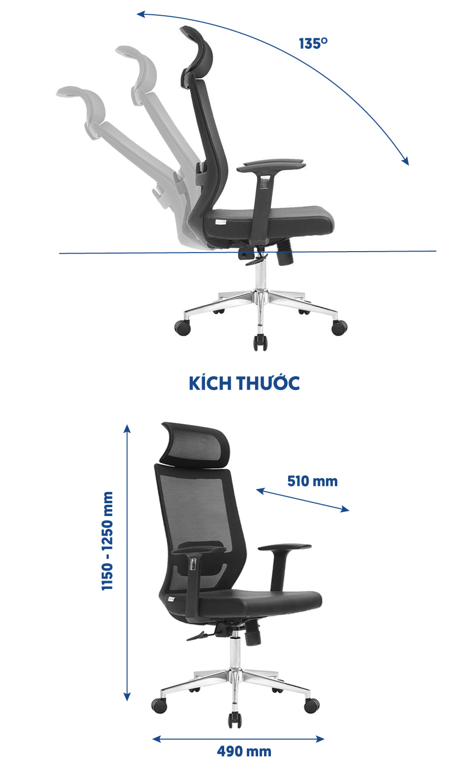 Ghế giám đốc GGDF68