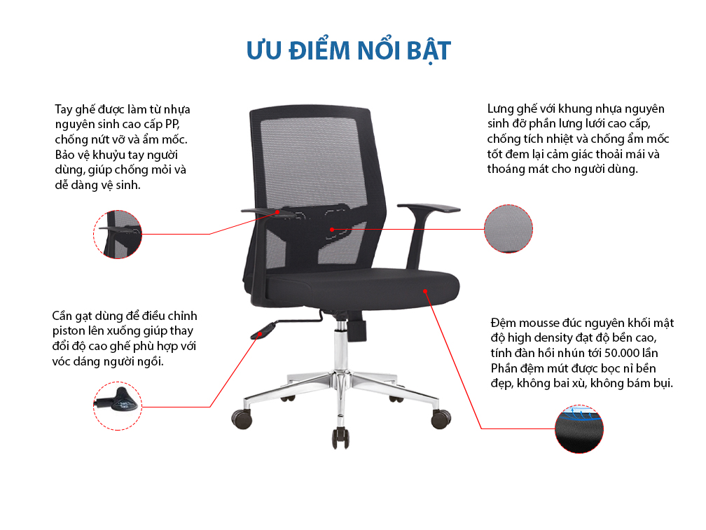 Ghế giám đốc GGDF68