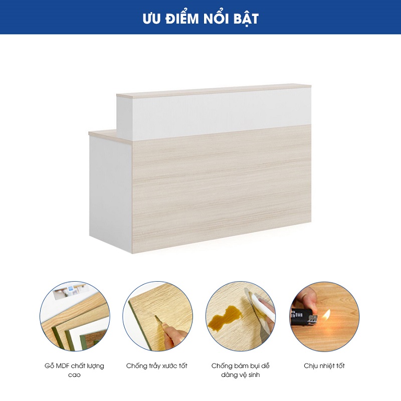 Quầy lễ tân QLTF10