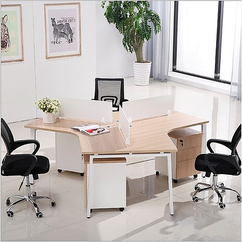 Cụm bàn làm việc 3 chỗ CB3F09 - Ảnh Cụm bàn làm việc 3 chỗ CB3F09