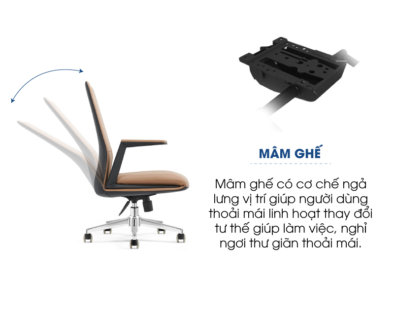 Ghế giám đốc GGDF63 - Ảnh 5 Ghế giám đốc GGDF63