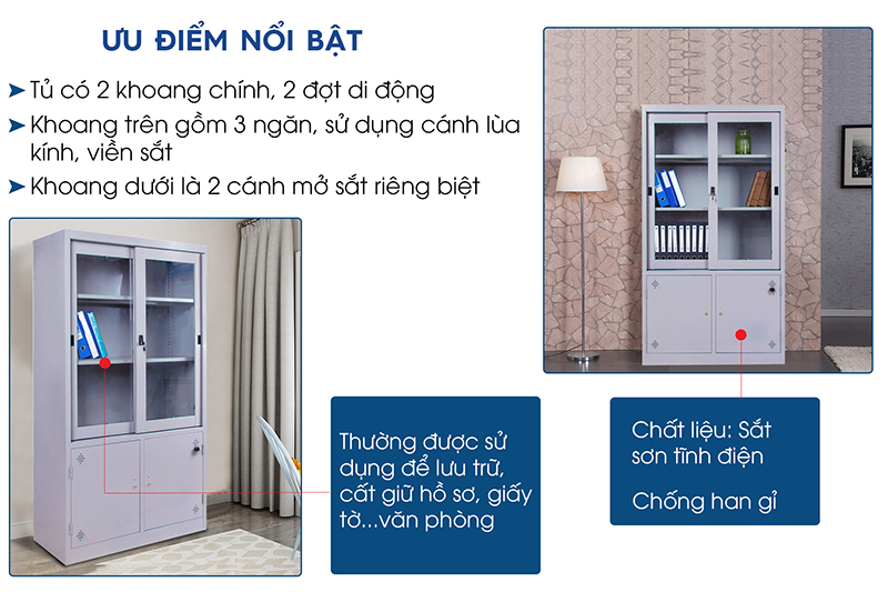 Tủ hồ sơ sắt TSF17