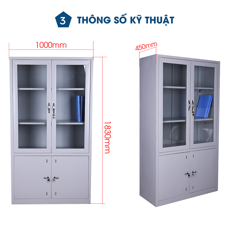 Tủ hồ sơ sắt TSF23 - Ảnh 5 Tủ hồ sơ sắt TSF23