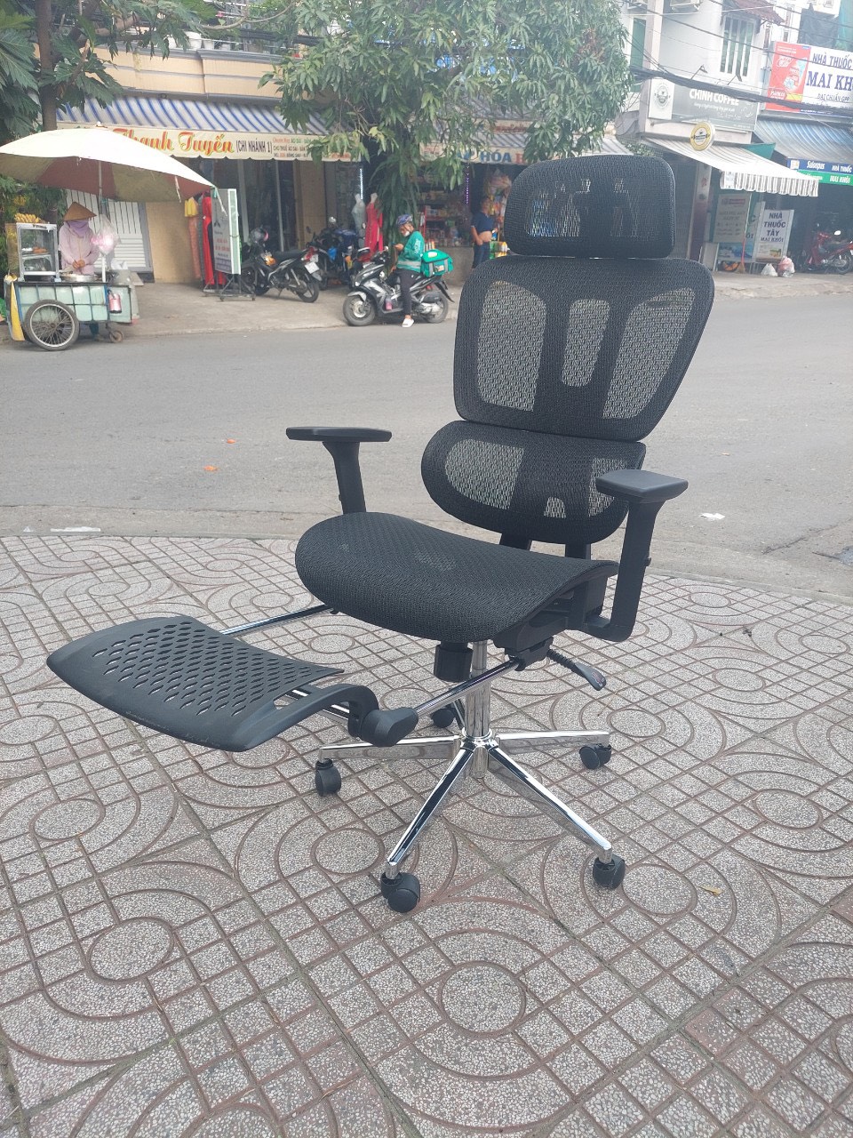Ghế Công Thái Học Tay Điều Chỉnh - CTH23