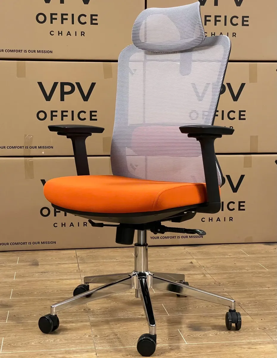 Ghế Xoay Văn Phòng Lưng Lưới Có Đệm Eo - GX85